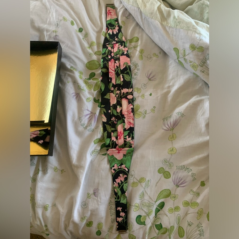 Lord West Crown Collection Flower print cumberbund